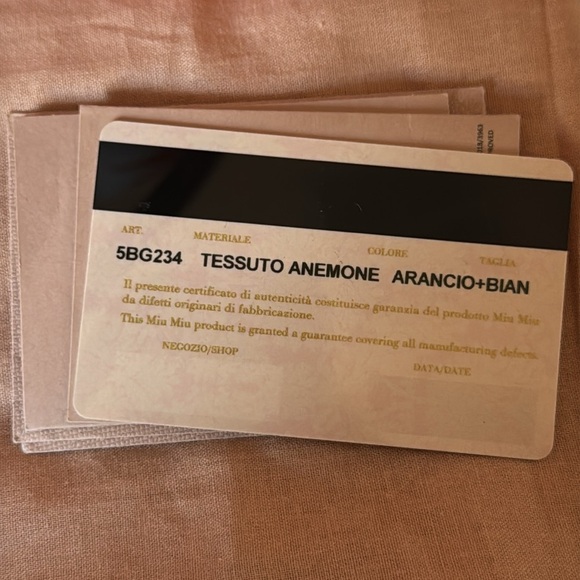 MIU MIU Floral Canvas Beach Bag Tote Orange and White - Picture 4 of 12